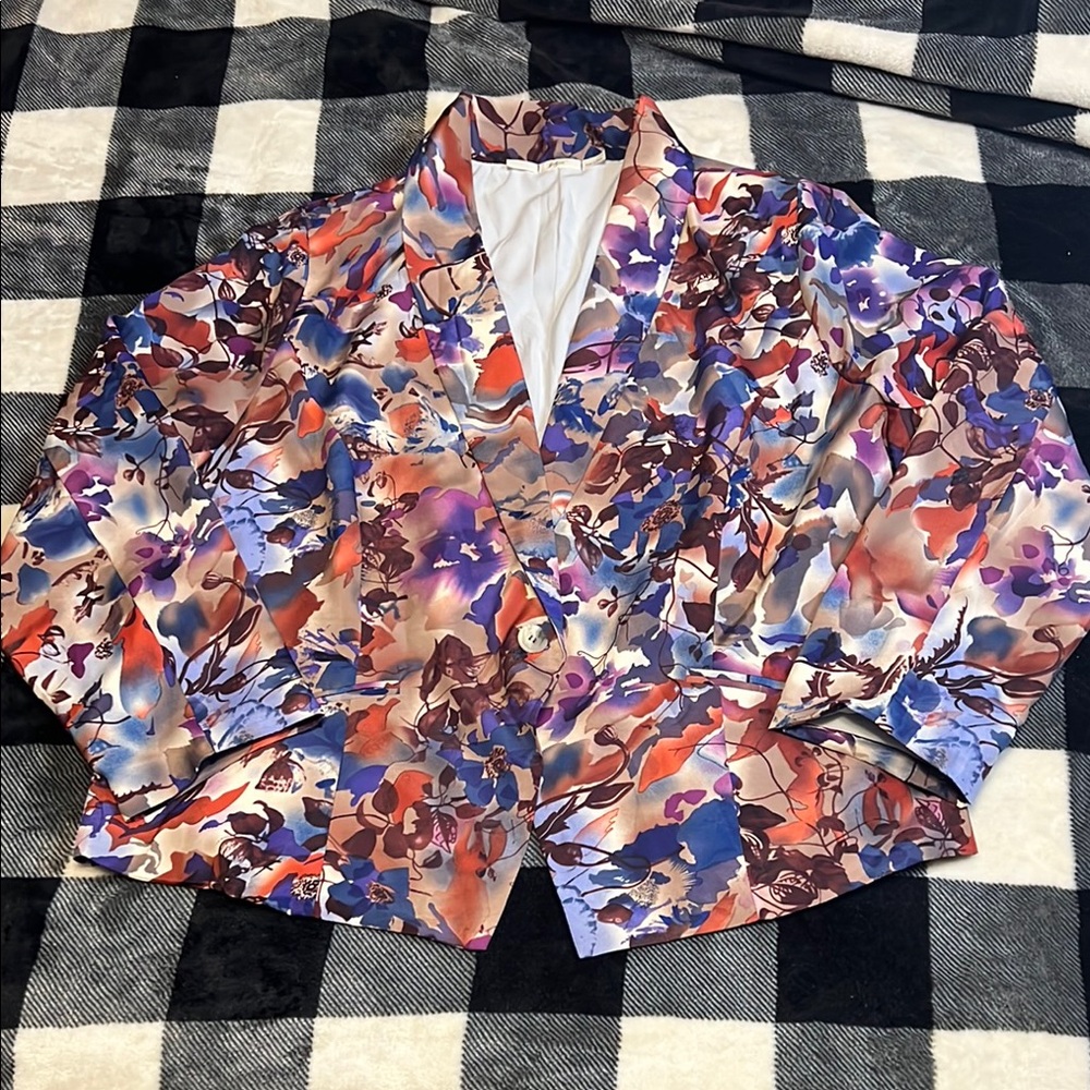 Gibson Colorful Floral Blazer 3X